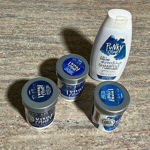 4-Punky Colour 3-in-1 Color Depositing Shampoo & Conditioner Blue Hair Care Set